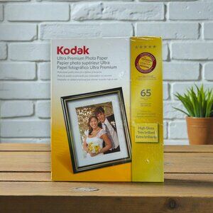 Kodak Ultra Premium Photo Paper High Gloss Instant Dry 65 Sheets 8.5 X 11 SEALED